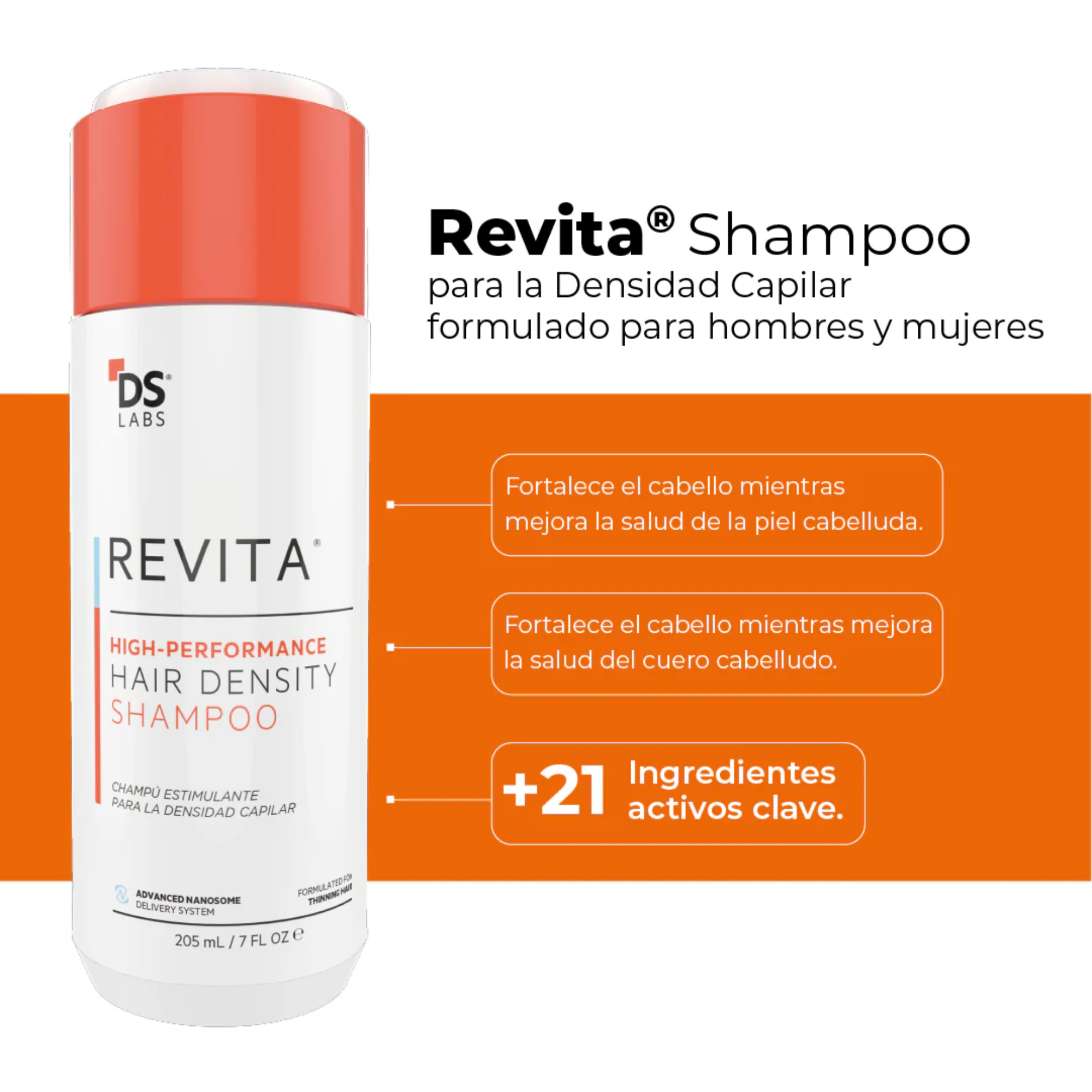 DS Labs Revita Shampoo anticaída estimulante del cabello - Imagen 2