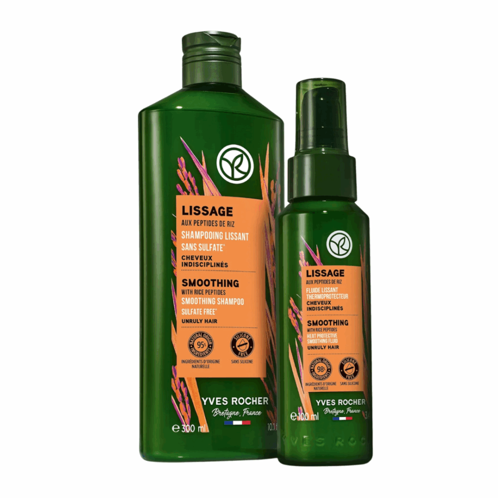 Yves Rocher Kit anti-frizz cabellos lisos