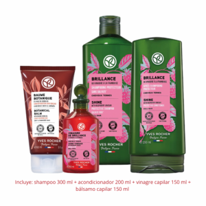 Kit capilar brillo y nutrición para cabellos opacos