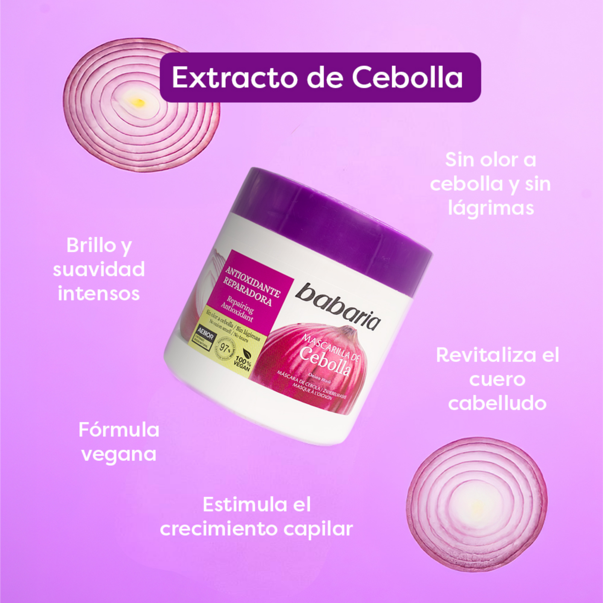 Babaria Mascarilla capilar Cebolla - Imagen 3