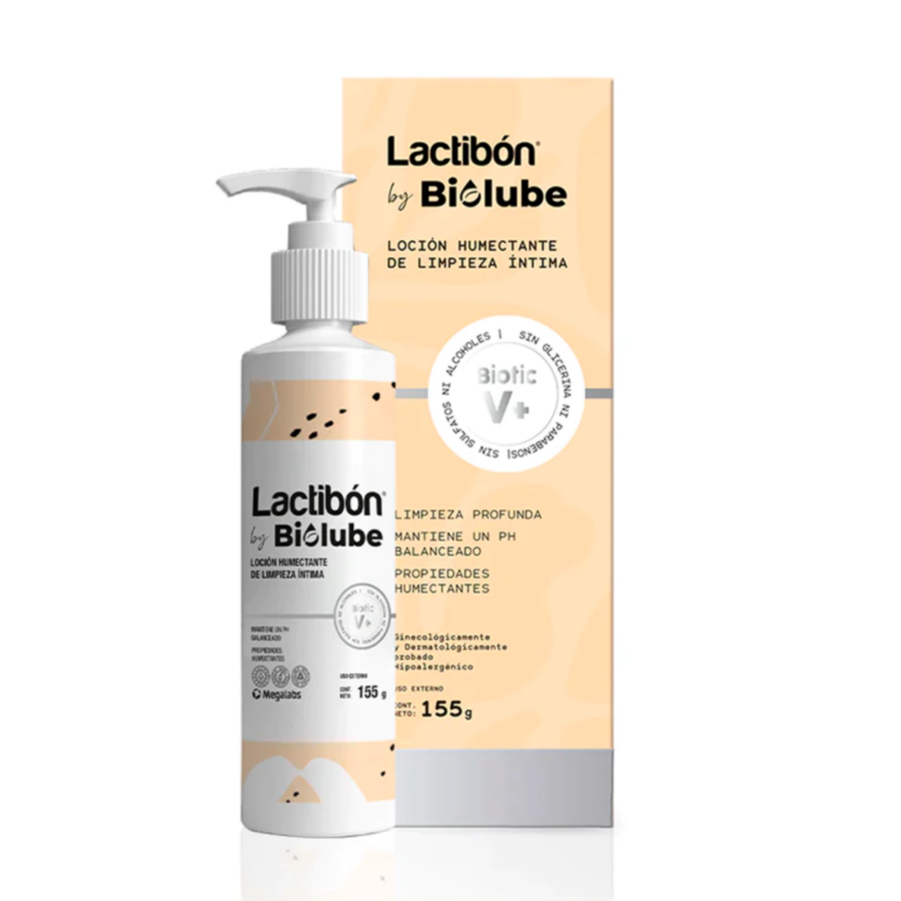 Lactibon by Biolube loción humectante de de limpieza íntima